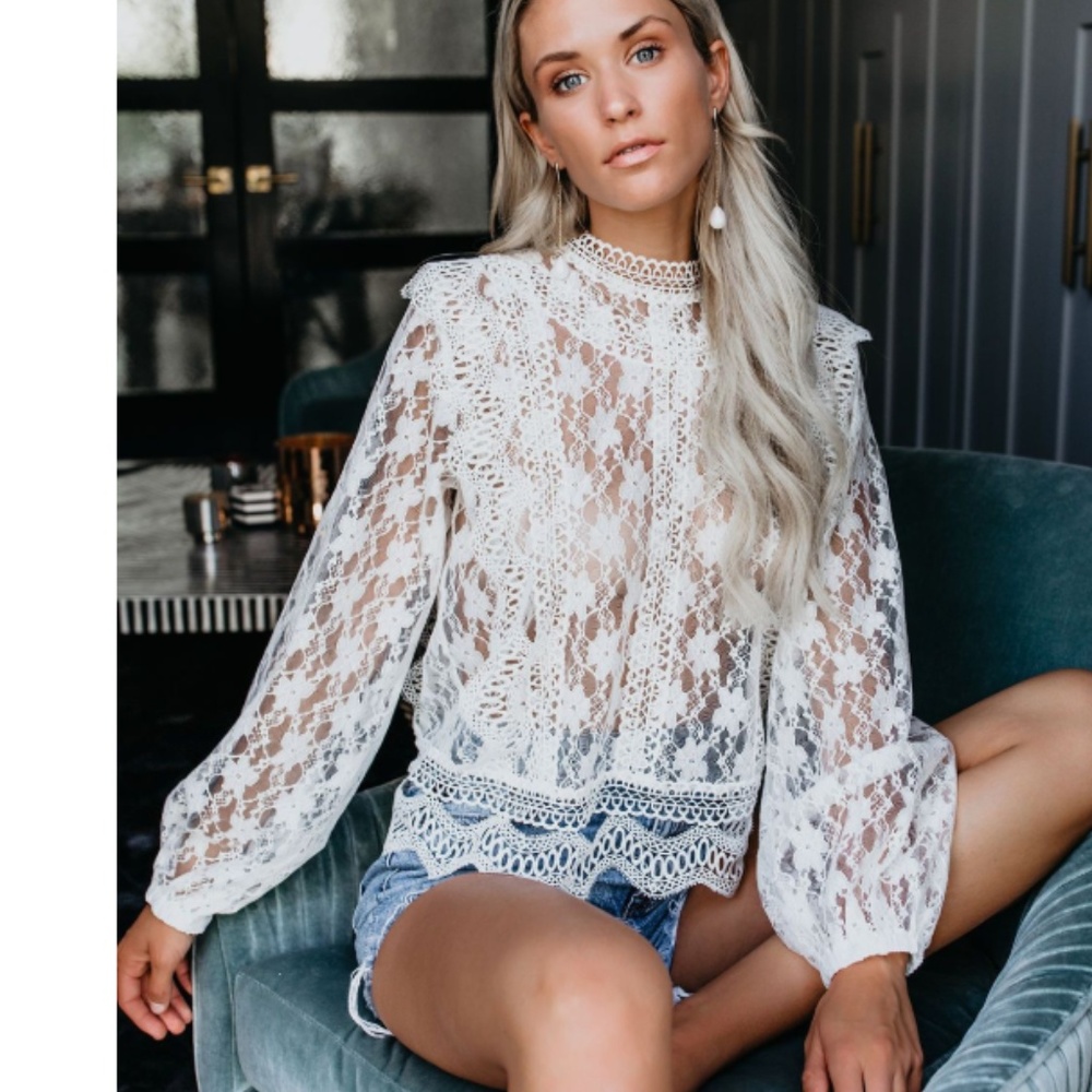 NAOMI  Lace Blouse - Picture 2 of 8